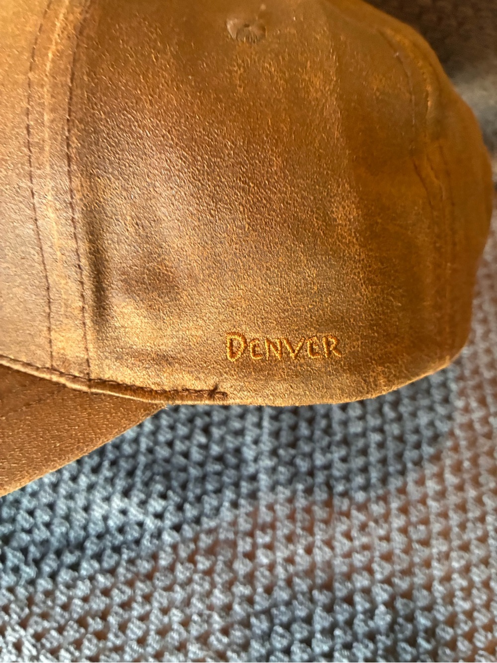 Bubba Gump Brown Leather Cap - Picture 2 of 4